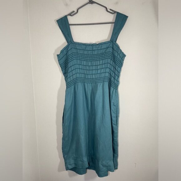 Anthropologie Maeve Carlie Blue Smocked Dress size XS - Picture 6 of 10